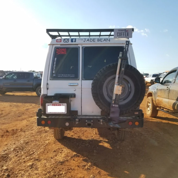 REAR BAR LC70 SERIES LWB 5DR ONLY WITH SINGLE JERRY CAN AND SINGLE TIRE CARRIERS - BW80-4133