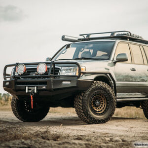 SIDE STEPS WITH SIDE RAILS - LAND CRUISER 100 SERIES - SR59-164