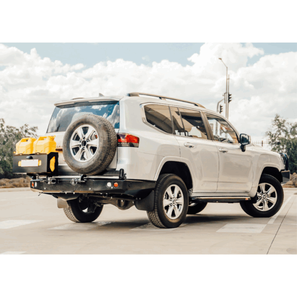 REAR BAR LC 300 SERIES WITH JERRY CAN HOLDER AND SINGLE TIRE CARRIER - BW80-4145 - Imagen 3