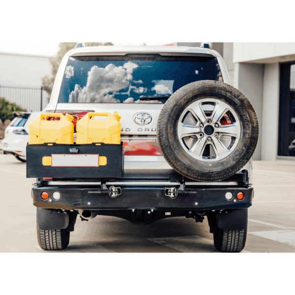 REAR BAR LC 300 SERIES WITH JERRY CAN HOLDER AND SINGLE TIRE CARRIER - BW80-4145 - Imagen 2